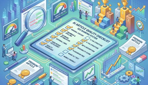 AI記事作成の品質を高め検索上位を狙うための16項目【チェックリスト付】