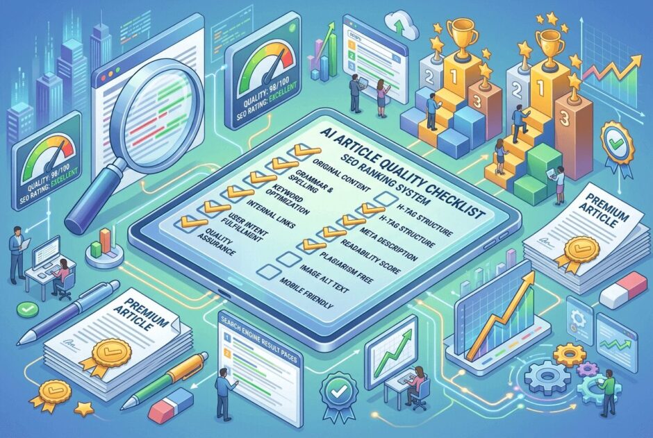 AI記事作成の品質を高め検索上位を狙うための16項目【チェックリスト付】
