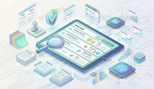 AI記事作成の信頼性を守るファクトチェックの手順｜効率化による品質低下を回避！
