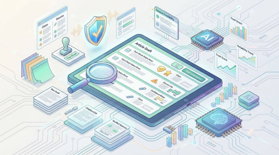 AI記事作成の信頼性を守るファクトチェックの手順｜効率化による品質低下を回避！