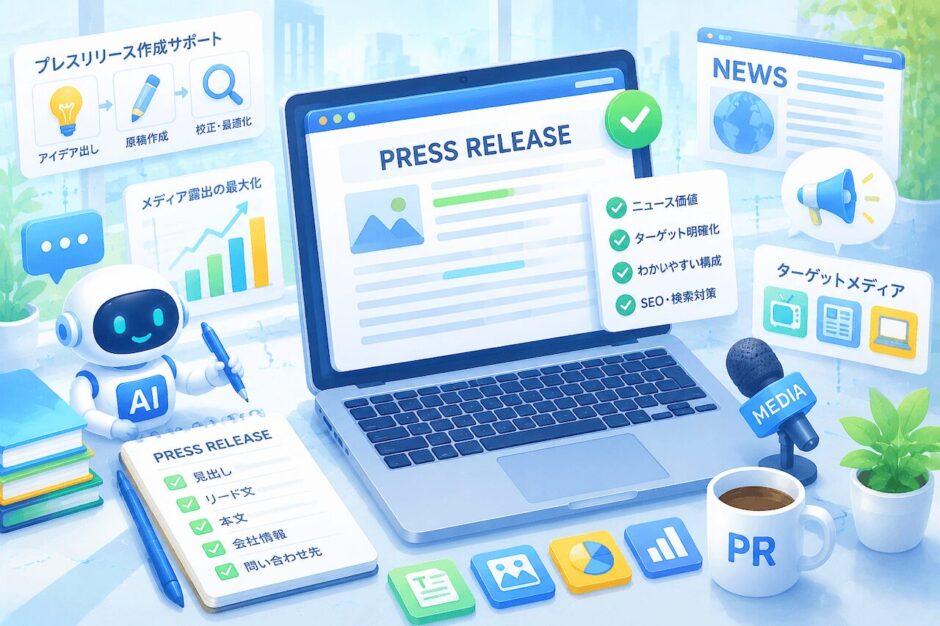 生成AIを使ったプレスリリースの書き方｜品質を上げるプロンプト活用術