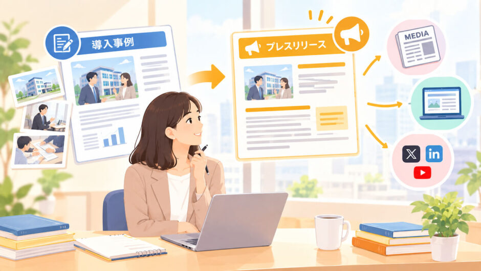 導入事例をプレスリリースに書き換えるコツ｜再利用で広報効果を最大化